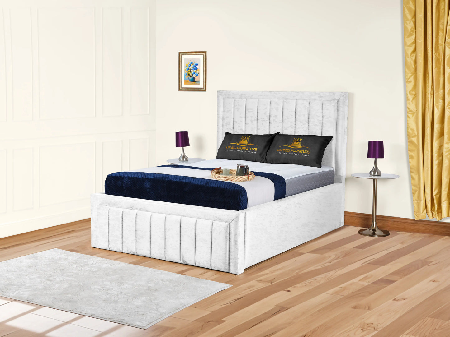 Grand panel Upholstered bed