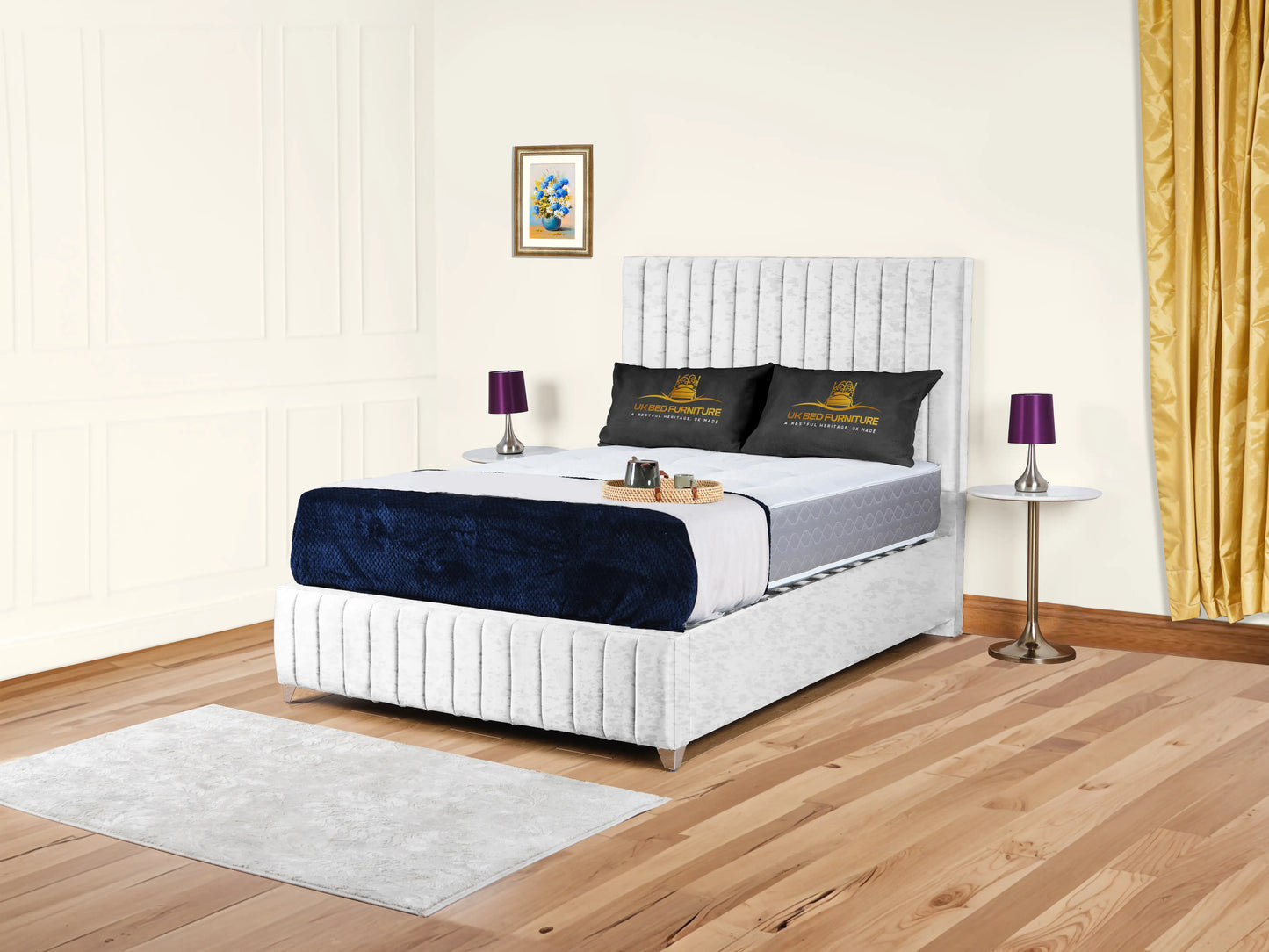 Milan upholstered bed