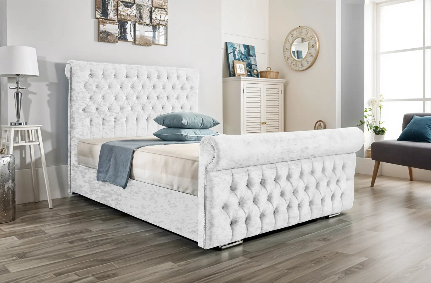 Arcade Sleigh Upholstered Bed