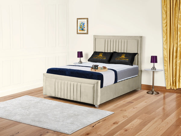 Cannas upholstered bed