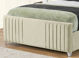 Elise lined winged Upholstered Bed