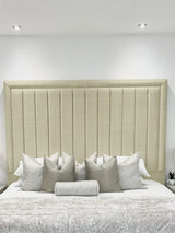 Hampton panel upholstered bed