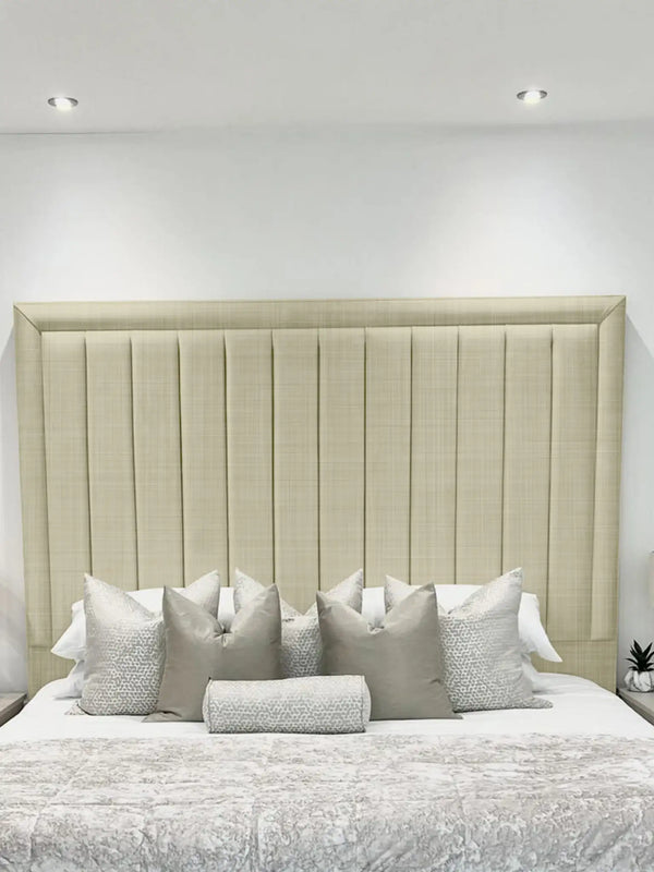 Hampton panel upholstered bed