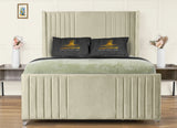 Elise lined winged Upholstered Bed
