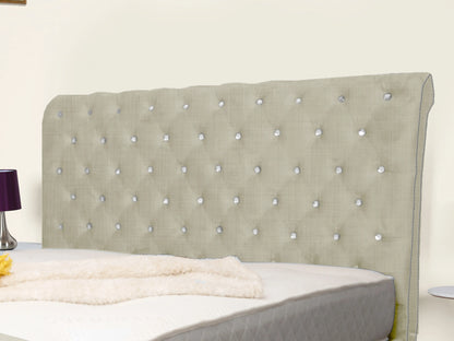 Swan Sleigh Chesterfield Upholstered Bed