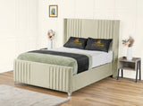 Elise lined winged Upholstered Bed