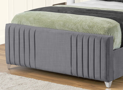 Elise lined winged Upholstered Bed