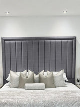 Hampton panel upholstered bed