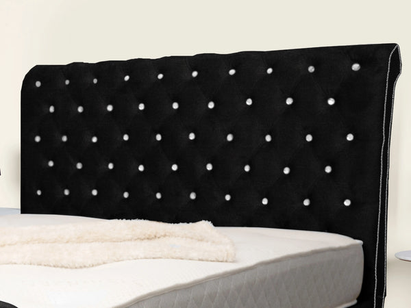 Swan Sleigh Chesterfield Upholstered Bed