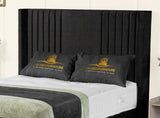 Elise lined winged Upholstered Bed
