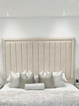 Hampton panel upholstered bed