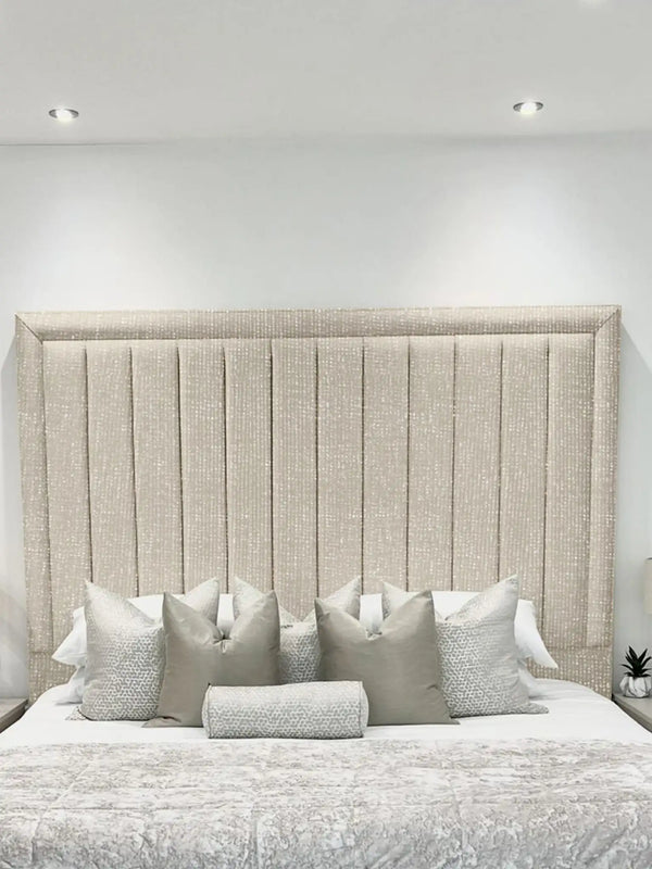 Hampton panel upholstered bed