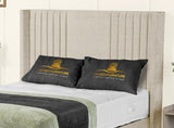 Elise lined winged Upholstered Bed