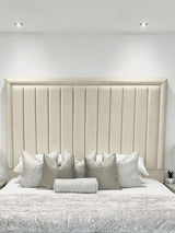 Hampton panel upholstered bed