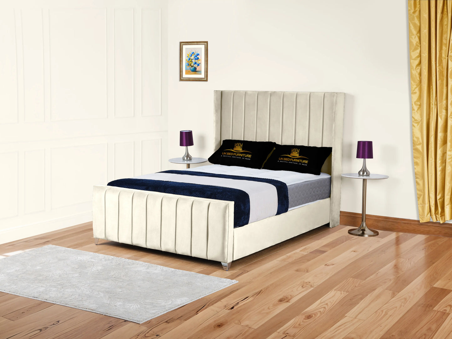 Empire Winged upholstered Bed