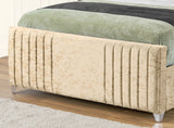Elise lined winged Upholstered Bed