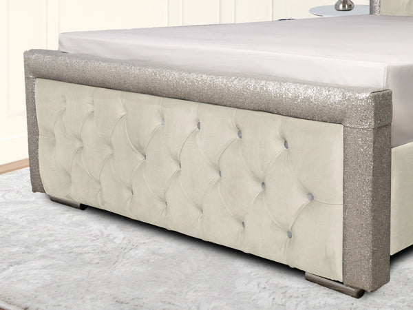 Glitz Lunar Upholstered Bed