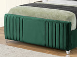 Elise lined winged Upholstered Bed