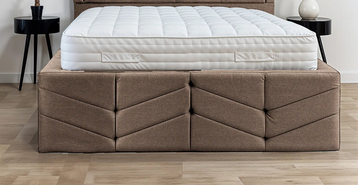 Indulgence Border Upholstered Bed