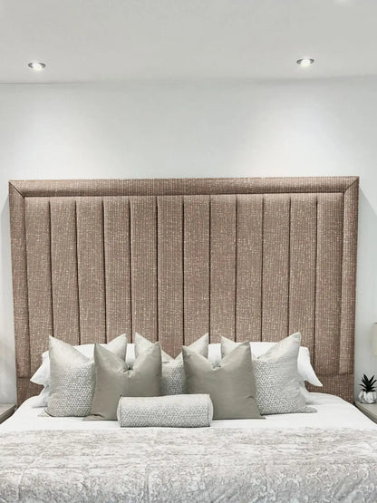 Hampton panel upholstered bed