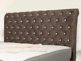 Swan Sleigh Chesterfield Upholstered Bed