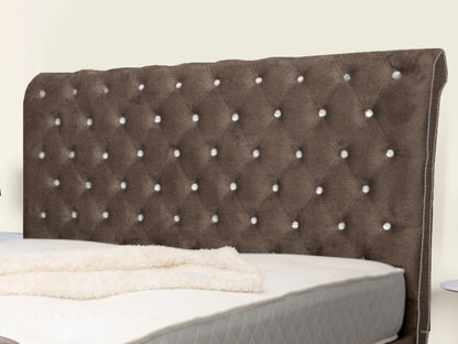 Swan Sleigh Chesterfield Upholstered Bed