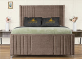 Elise lined winged Upholstered Bed