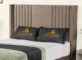 Elise lined winged Upholstered Bed