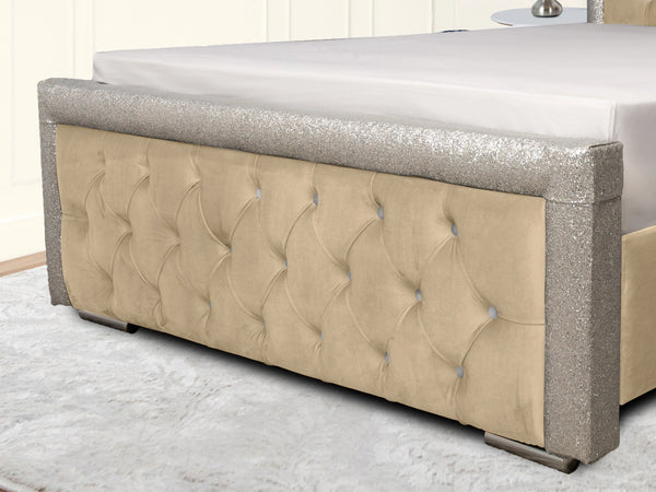 Glitz Lunar Upholstered Bed
