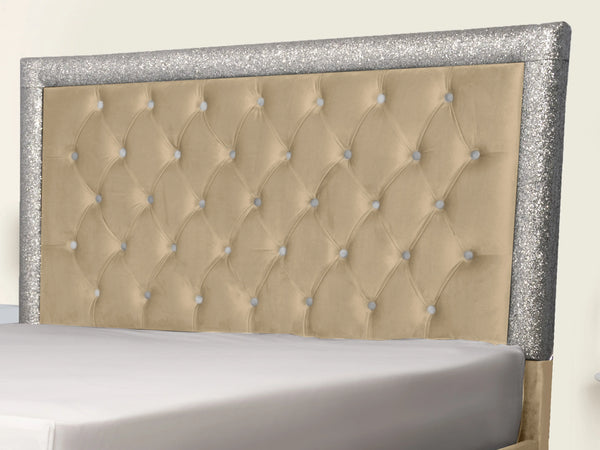 Glitz Lunar Upholstered Bed