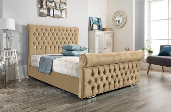Arcade Sleigh Upholstered Bed