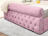 Swan Sleigh Chesterfield Upholstered Bed