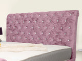 Swan Sleigh Chesterfield Upholstered Bed
