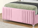 Elise lined winged Upholstered Bed