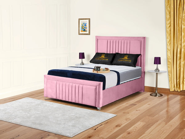 Cannas upholstered bed