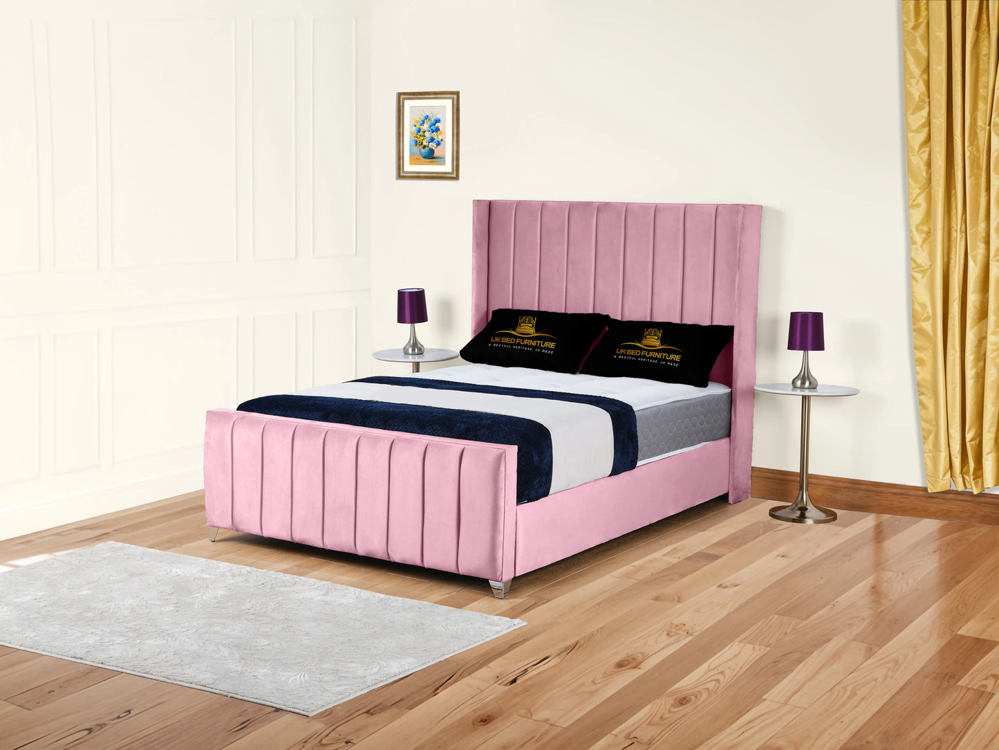 Empire Winged upholstered Bed