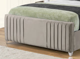 Elise lined winged Upholstered Bed