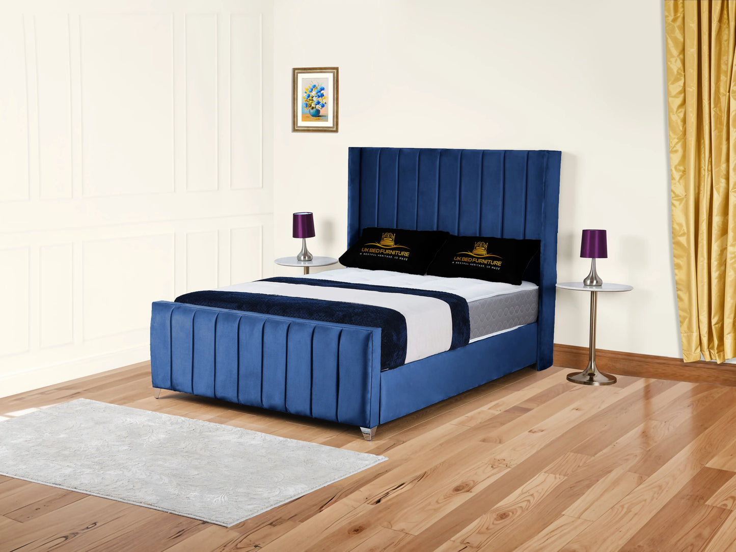 Empire Winged upholstered Bed