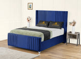 Elise lined winged Upholstered Bed
