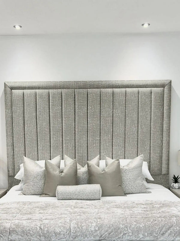 Hampton panel upholstered bed