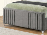 Elise lined winged Upholstered Bed
