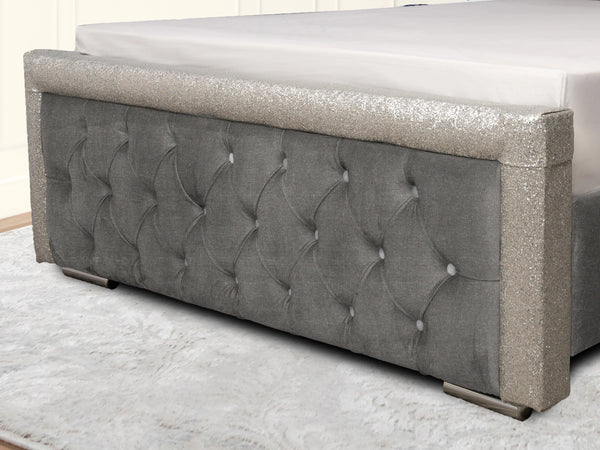Glitz Lunar Upholstered Bed