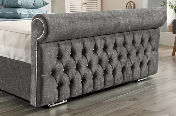 Arcade Sleigh Upholstered Bed