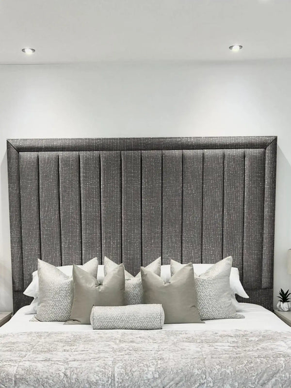 Hampton panel upholstered bed