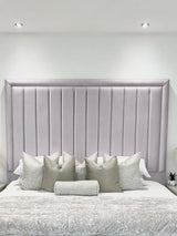 Hampton panel upholstered bed