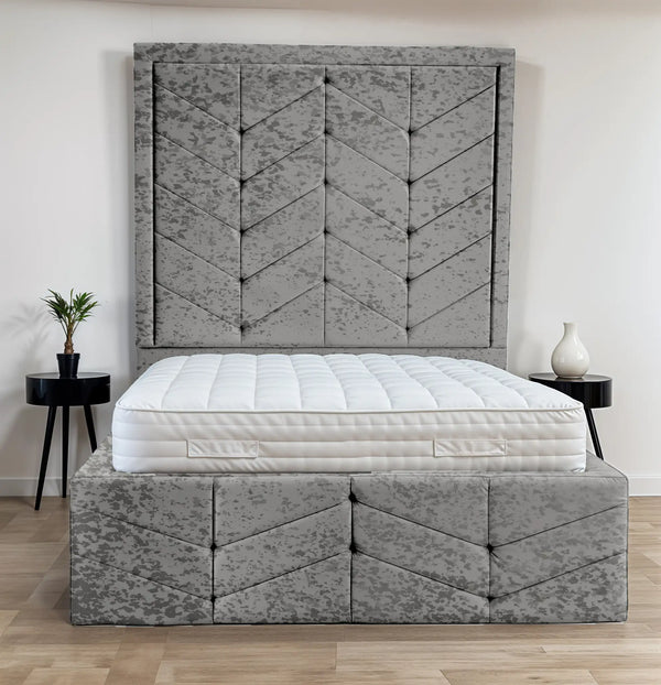 Indulgence Border Upholstered Bed
