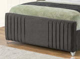Elise lined winged Upholstered Bed