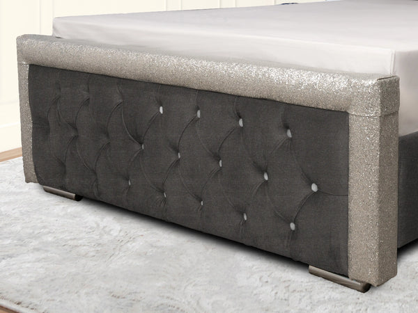 Glitz Lunar Upholstered Bed