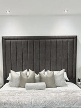 Hampton panel upholstered bed