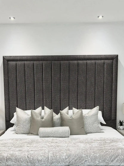 Hampton panel upholstered bed